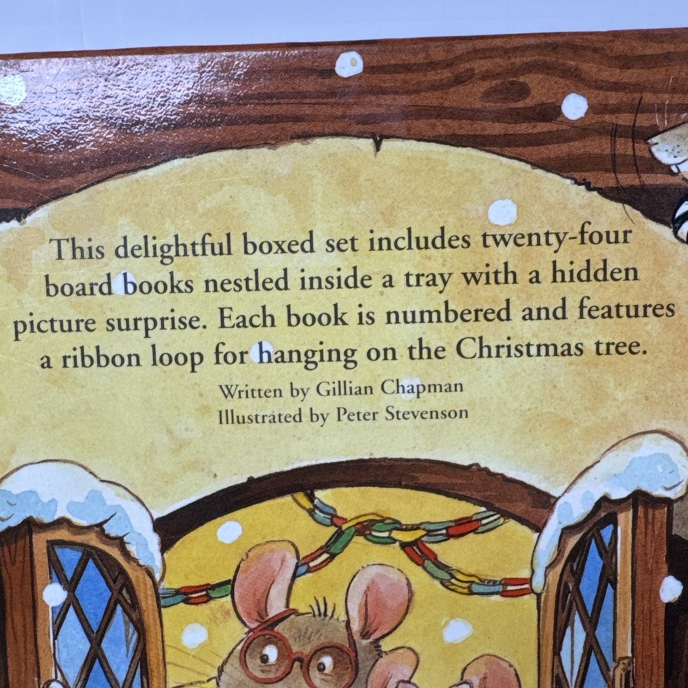 VTG Advent Calendar COUNTING TO CHRISTMAS Mice Gillian Chapman EUC 24 Mini Books - Picture 8 of 16
